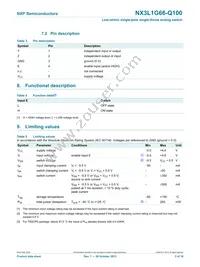 NX3L1G66GW-Q100H Datasheet Page 3