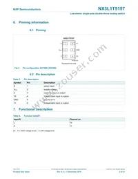 NX3L1T5157GM Datasheet Page 3