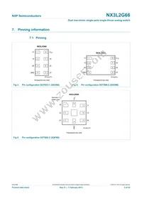 NX3L2G66GM Datasheet Page 3