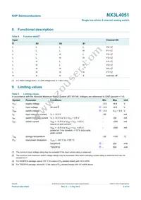 NX3L4051HR Datasheet Page 5