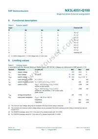 NX3L4051PW-Q100J Datasheet Page 5