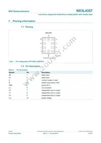 NX3L4357GM Datasheet Page 3