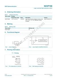 NX3P190UK Datasheet Page 2