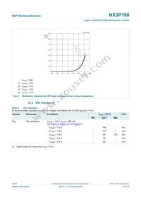 NX3P190UK Datasheet Page 6