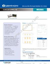 NX5021E0312.500000 Datasheet Cover