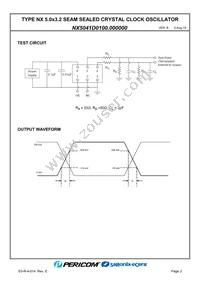 NX5041D0100.000000 Datasheet Page 4