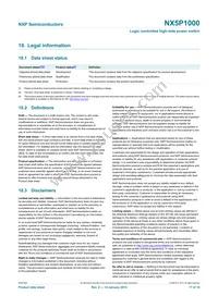 NX5P1000UKZ Datasheet Page 17