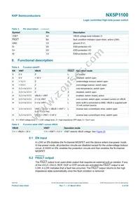NX5P1100UKZ Datasheet Page 4