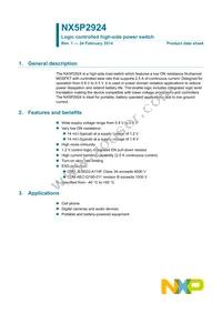 NX5P2924UKZ Datasheet Cover