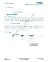 NX5P3290UKZ Datasheet Page 2