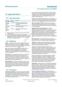 NX7002AKAR Datasheet Page 12