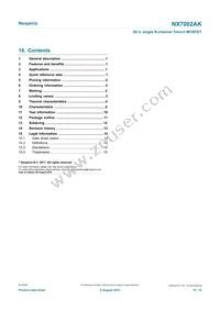 NX7002AKVL Datasheet Page 16