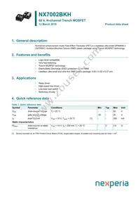 NX7002BKHH Datasheet Cover