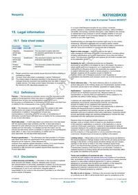 NX7002BKXBZ Datasheet Page 15