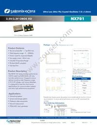 NX7011D0104.000000 Datasheet Cover