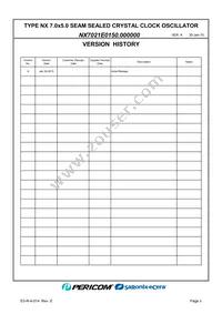 NX7021E0150.000000 Datasheet Page 2