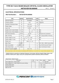 NX7021E0150.000000 Datasheet Page 3