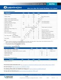 NX7031D0644.531250 Datasheet Page 2