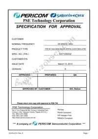NX7125003Z Datasheet Cover