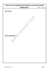 NX72G1102Z Datasheet Page 4