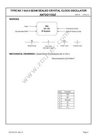 NX72G1102Z Datasheet Page 6