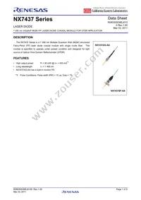 NX7437BF-AA-AZ Datasheet Cover