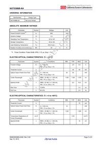 NX7539BB-AA-AZ Datasheet Page 3