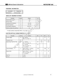 NX7637BF-AA-AZ Datasheet Page 3