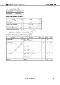 NX7639BB-AA-AZ Datasheet Page 3