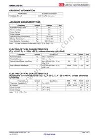 NX8663JB-BC-AZ Datasheet Page 3