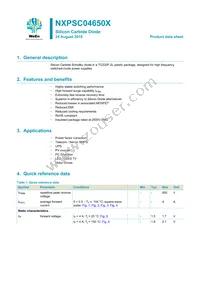 NXPSC04650XQ Datasheet Cover