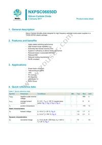 NXPSC06650DJ Datasheet Cover