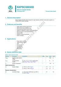 NXPSC08650DJ Datasheet Cover