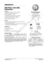 NZF220TT1 Datasheet Cover