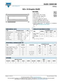 O100H016BBPP5N0000 Datasheet Cover