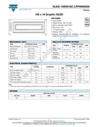 O100H016CLPP5N0000 Datasheet Cover