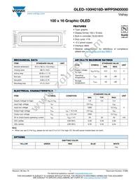 O100H016DWPP5N0000 Datasheet Cover