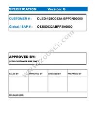 O128O032ABPP3N0000 Datasheet Page 2