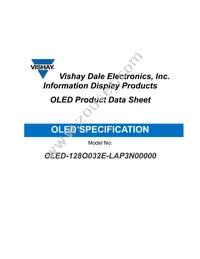 O128O032ELAP3N0000 Datasheet Cover