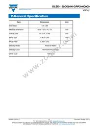 O128O064HGPP3N0000 Datasheet Page 5