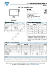 O128O064HWPP3N0000 Datasheet Cover