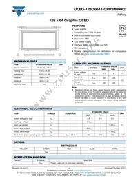 O128O064JGPP3N0000 Datasheet Cover