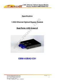 OBM-A3BA2-C01 Cover