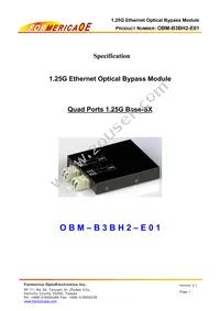 OBM-B3BH2-E01 Datasheet Cover