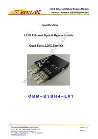 OBM-B3BH4-E01 Datasheet Cover