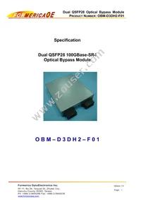 OBM-D3DH2-F01 Datasheet Cover