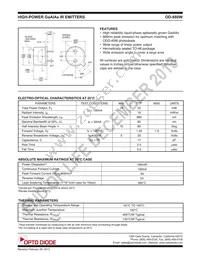 OD-880W Datasheet Cover