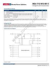 OKDX-T/12-W12V-001-C Datasheet Page 2