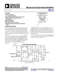 OP177GS-REEL Datasheet Cover