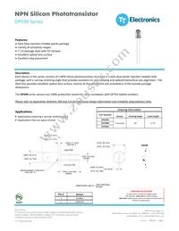 OP599B Datasheet Cover